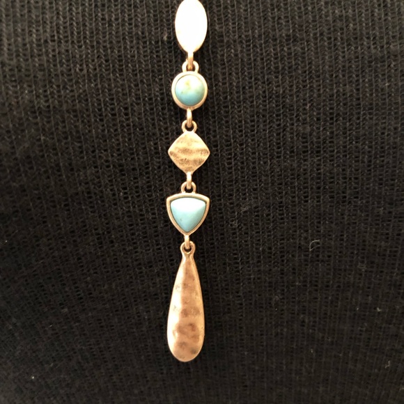 Cute turquoise- gold Necklace - Picture 6 of 8